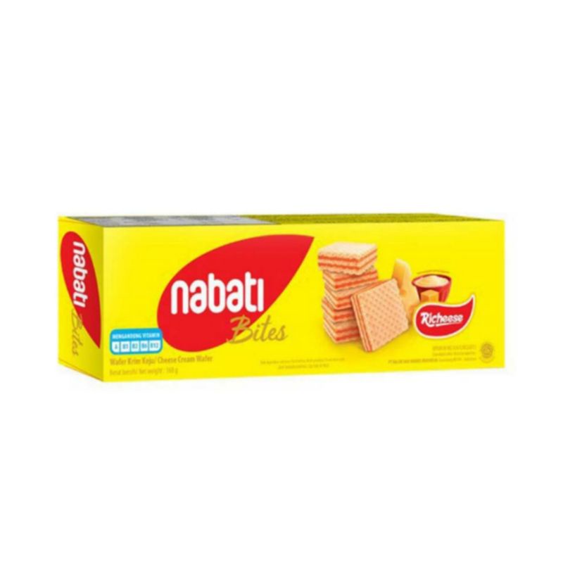 

nabati Richeese Bites Wafer Krim Keju 168 g