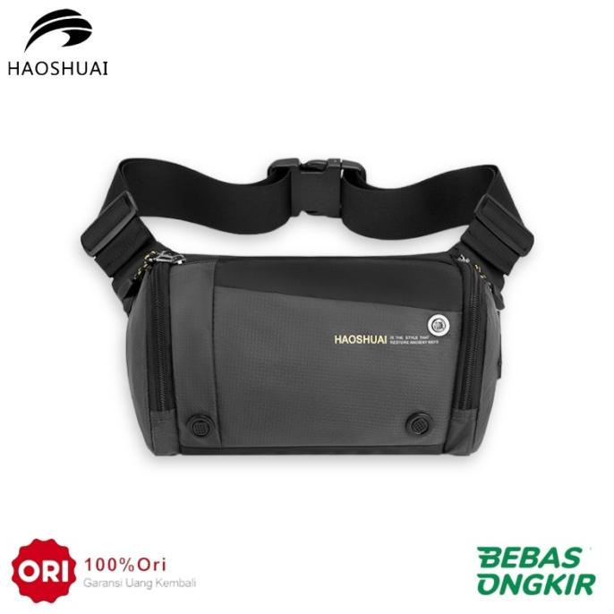 Tas Selempang Pria Waterproof Haoshuai Original Kode 6813