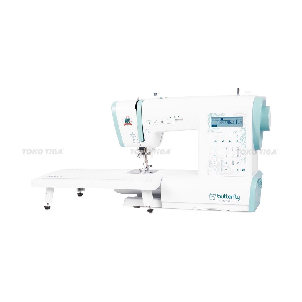 Mesin Jahit BUTTERFLY JD1197LB/JD 1197LB (Digital &amp; Computerised)