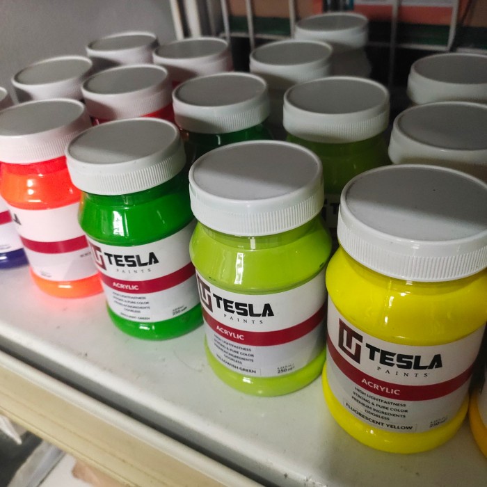 

Terbatas Cat Lukis / Cat Akrilik - Tesla Acrylic Paint - Uk. 250 Ml (Part 2) Sale!!!