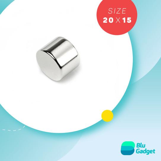 Magnet Neodymium bulat 20x15mm