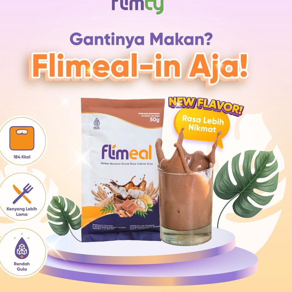 

TRCh6H1t--Flimeal Meal Replacement by Flimty - 1 sachet - Coklat Susu