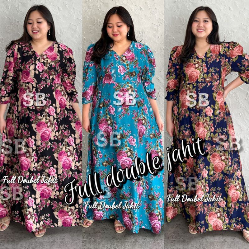 Dress jumbo Anjani exlusiv dress bigsize baju jumbo XXL ld 125