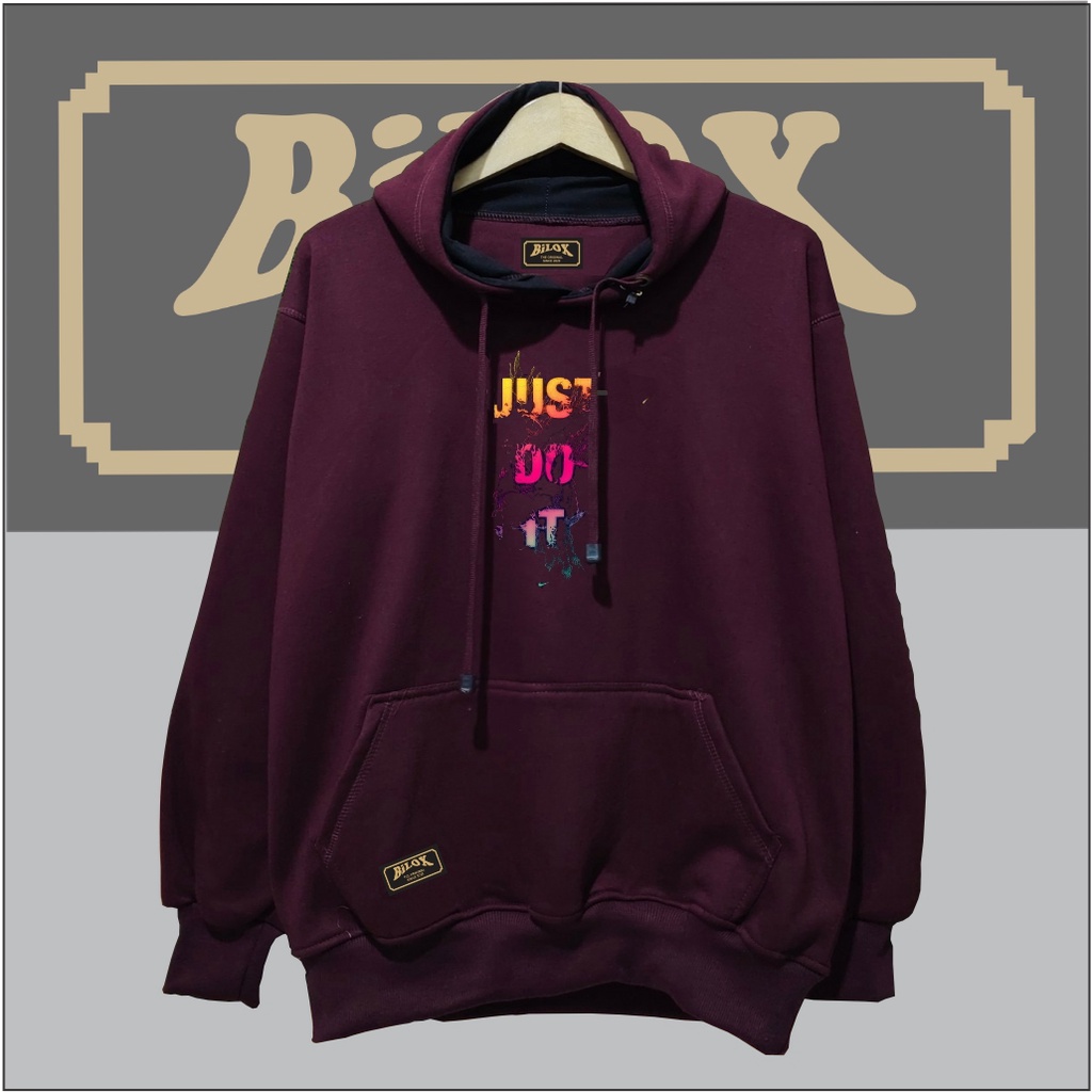 BILOX Hoodie pria graffity vintage bahan tebal Suiter pria original distro bandung terbaru 2022 warna abu paralon burgundy hitam