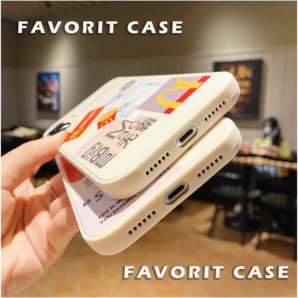 Soft Case Realme Narzo 50 50A 50i Prime 4G 5G Motif Mcd Mcdonald Kartun Lucu Silikon Casing Square Edge