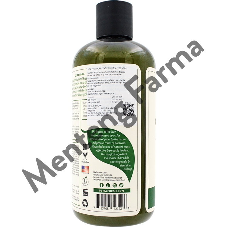 Petal Fresh Pure Conditioner Tea Tree 475 mL - Merawat Kulit Kepala dan Rambut