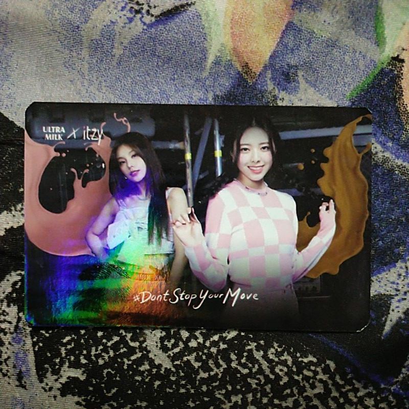 ULTRAMILK X ITZY OFFICIAL PHOTOCARD| YUNA YEJI PHOTOCARD ULTRAMILK