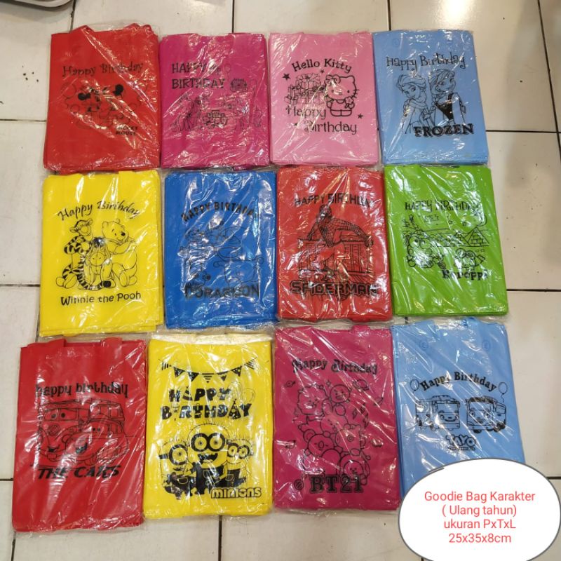 

Goodie Bag Spunbond // Tas Snack Ulang Tahun anak uk 25x35x8cm /isi 12 pcs