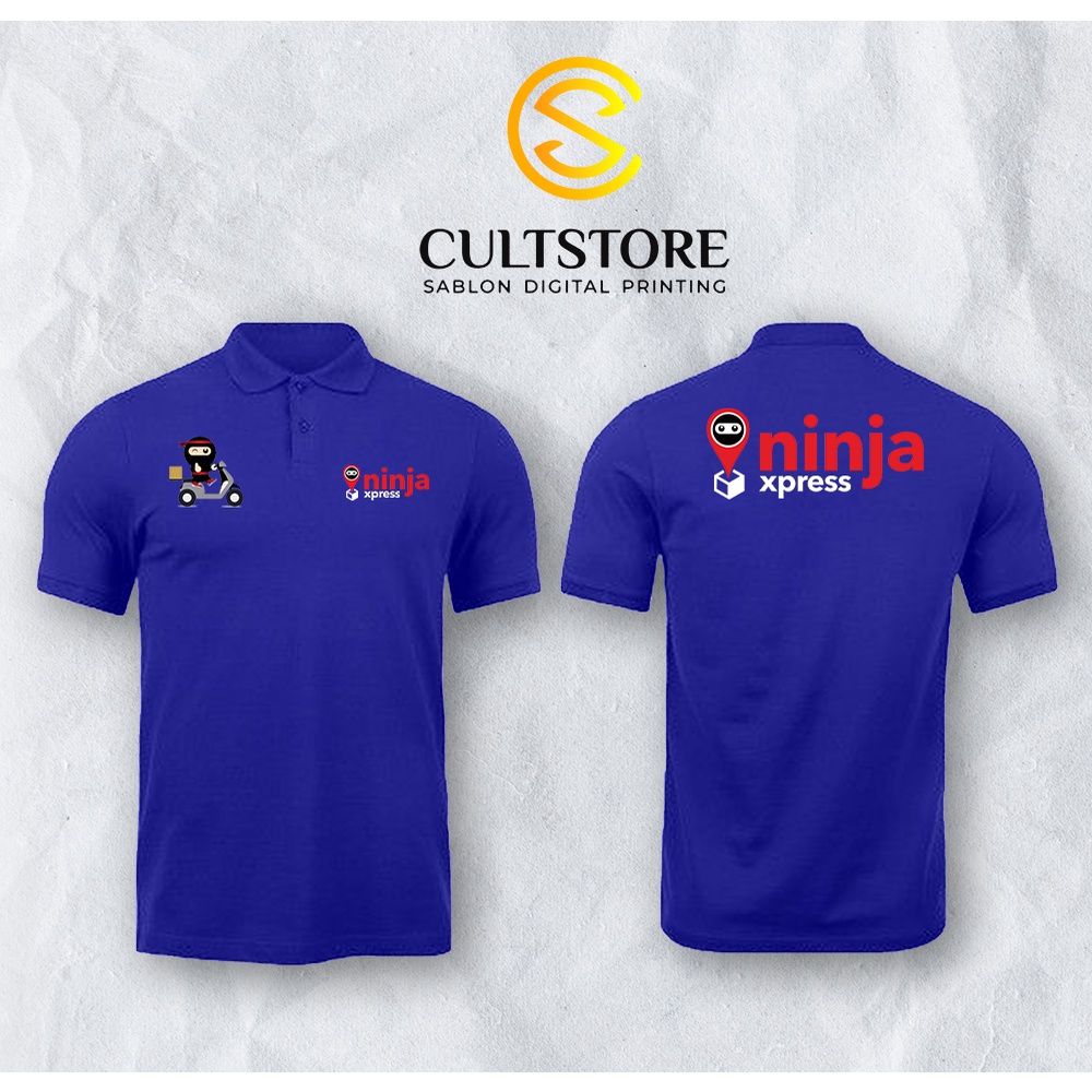 POLO SHIRT NINJA XPRESS – Polo Ninja Xpress – Kaos Ninja Xpress – Baju Ninja Xpress kurir – Custom