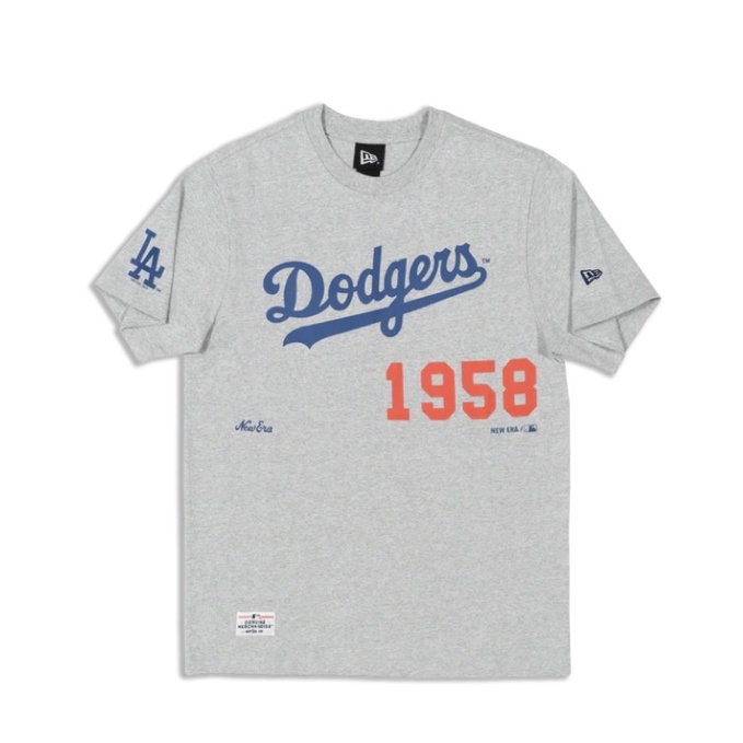 t shirt newera original dodgers la mlb gray