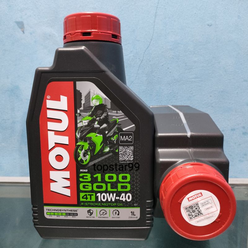 Oli MOTUL GOLD 3100 10W-40 1Liter Oli Mesin Motor Sport ORIGINAL