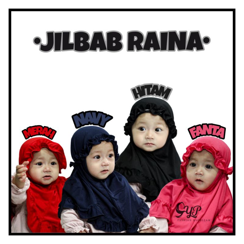 Jilbab anak bayi  RAINA KRIWIL 0-3 TH/Hijab baby