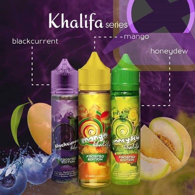 KHALIFA SERIES 60ML Liquid AUTHENTIC MANGO BLACKCURANT HONEYDEW
