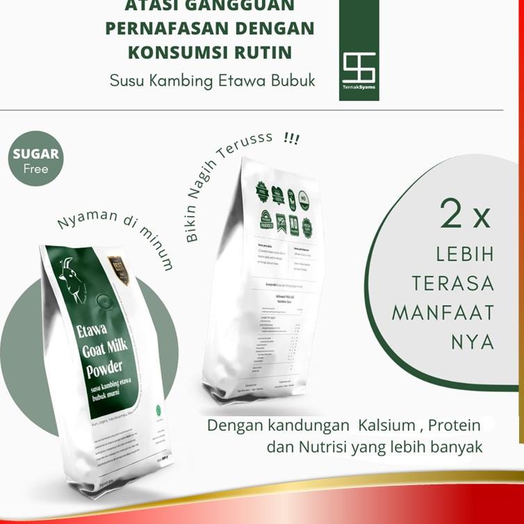 

TERLARIS BRANDS FESTIVAL Etawa Goat Milk Powder - Susu Kambing Etawa Bubuk Murni Tanpa Gula No Sugar Etawaku Syams Kemasan 1 Kg 1000gr 500gr Obat Asam Lambung Maag Magh Kronis TBC Paru Provit Evaporasi Kolostrum serbuuu !