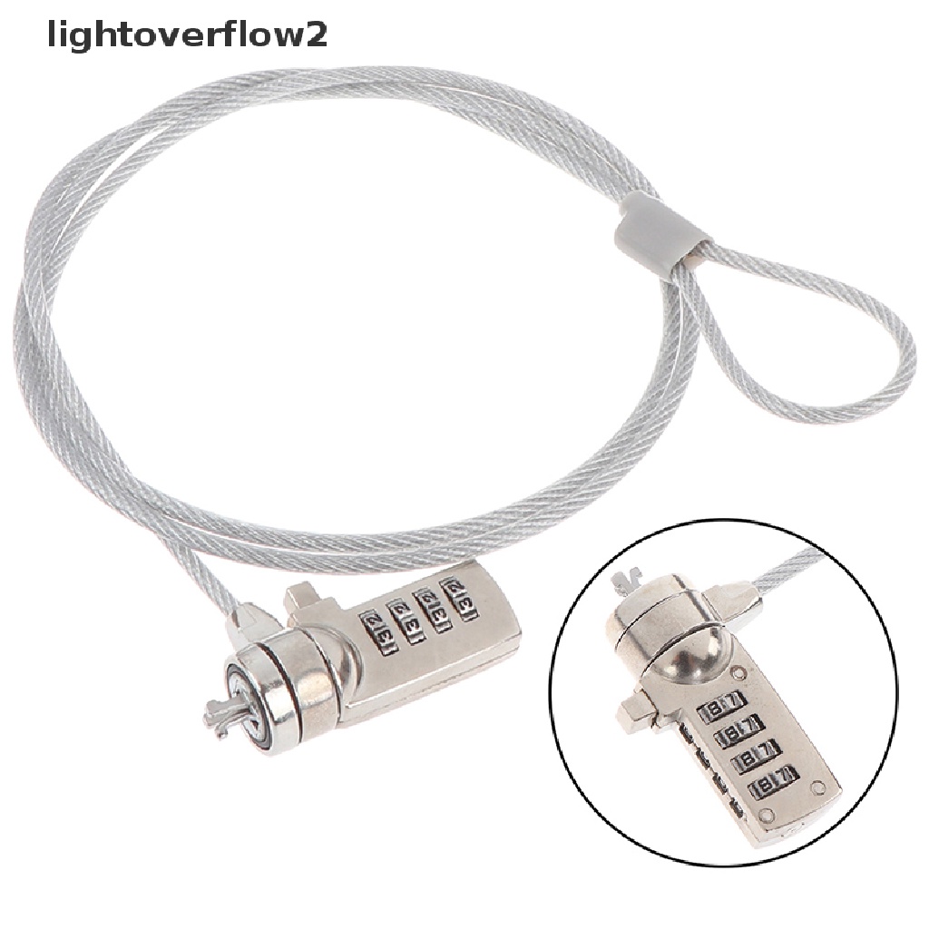 (lightoverflow2) Kunci Pengaman Komputer / notebook / pc / laptop anti Maling Dengan password 4 Digit (ID)