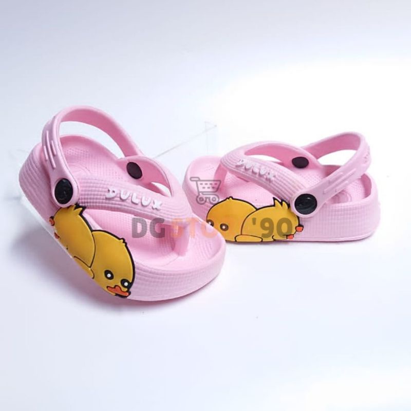 NEW Sandal Jepit Anak Tali Belakang Karakter Duck 20-25 510e