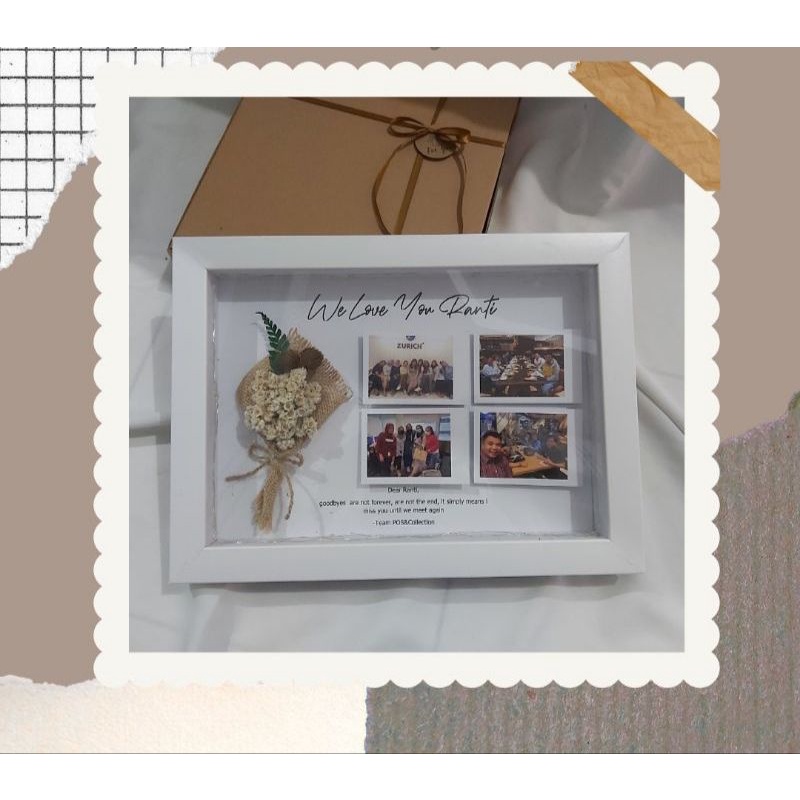 Frame box Ukuran 21x30 hamper murah