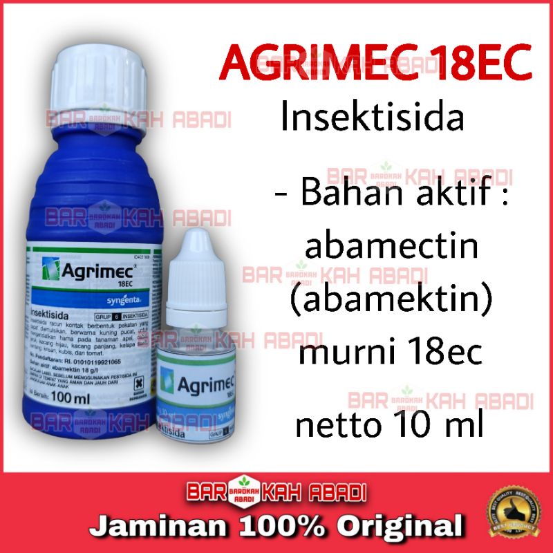 AGRIMEC 18EC insektisida abamektin abamectin murni pembasmi hama serangga ulat tungau