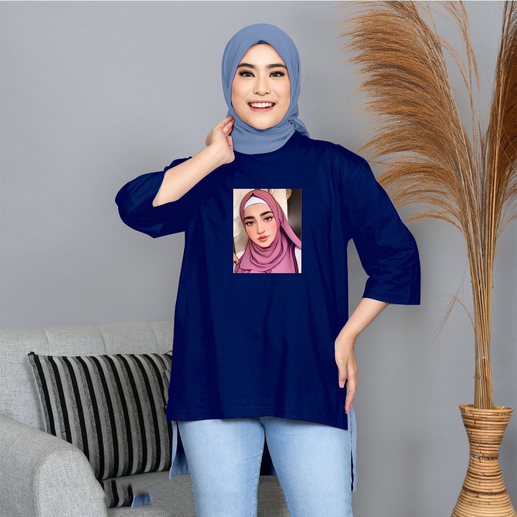 FC - TUNIK BASIC OVERSIZE WANITA HIJAB'S VARIASI 0120 DTF