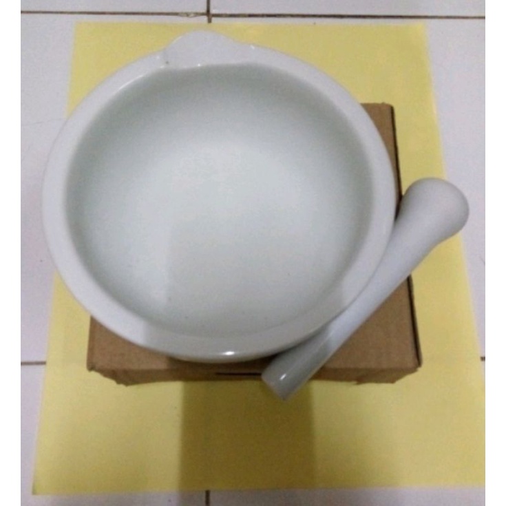 Mortal 10cm/ Mortar 10 cm/ tumbuk obat/ penggerus obat/ lumpang keramik/ alu keramik