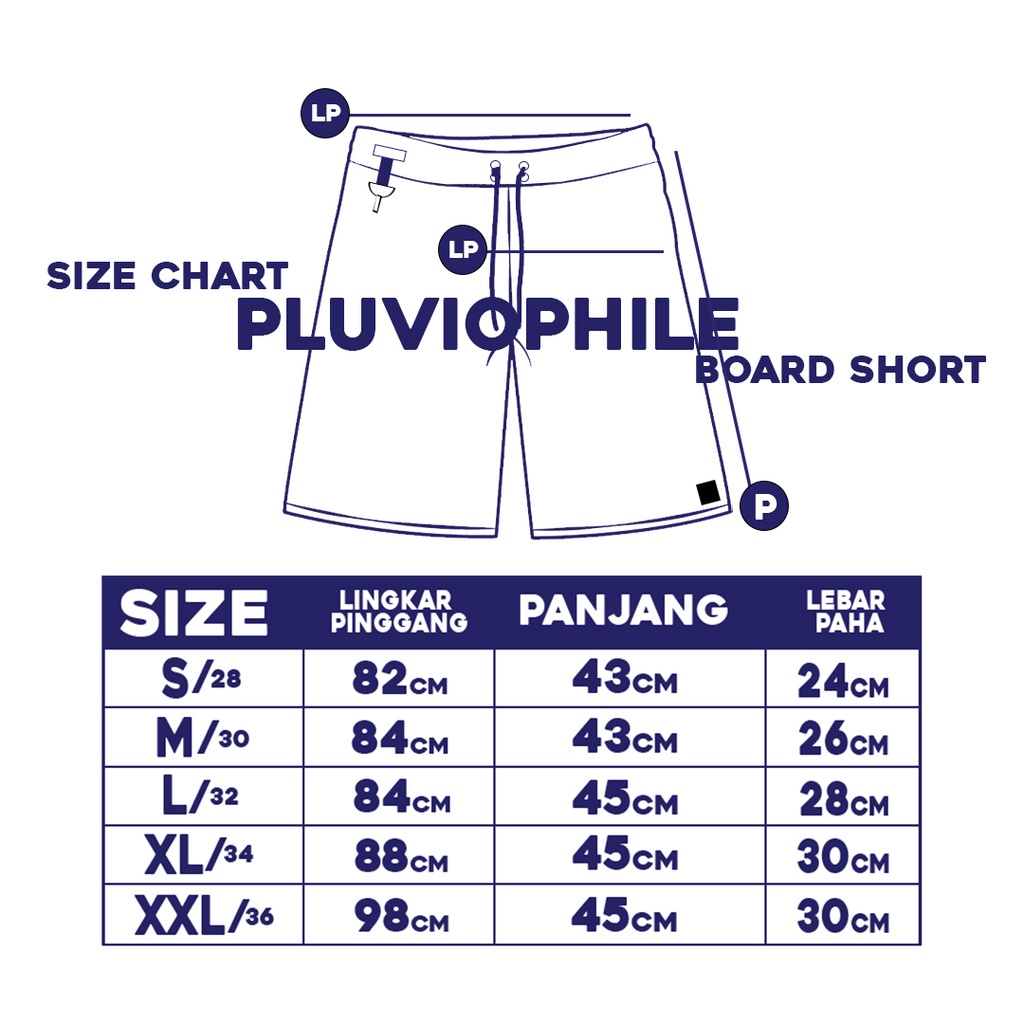 PLUVIOPHILE BOARDSHORT