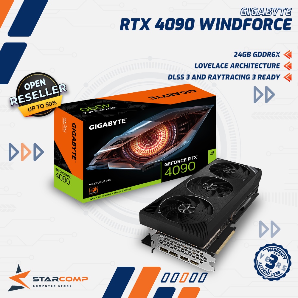 GIGABYTE GeForce RTX 4090 WINDFORCE 24GB GDDR6X VGA RTX4090