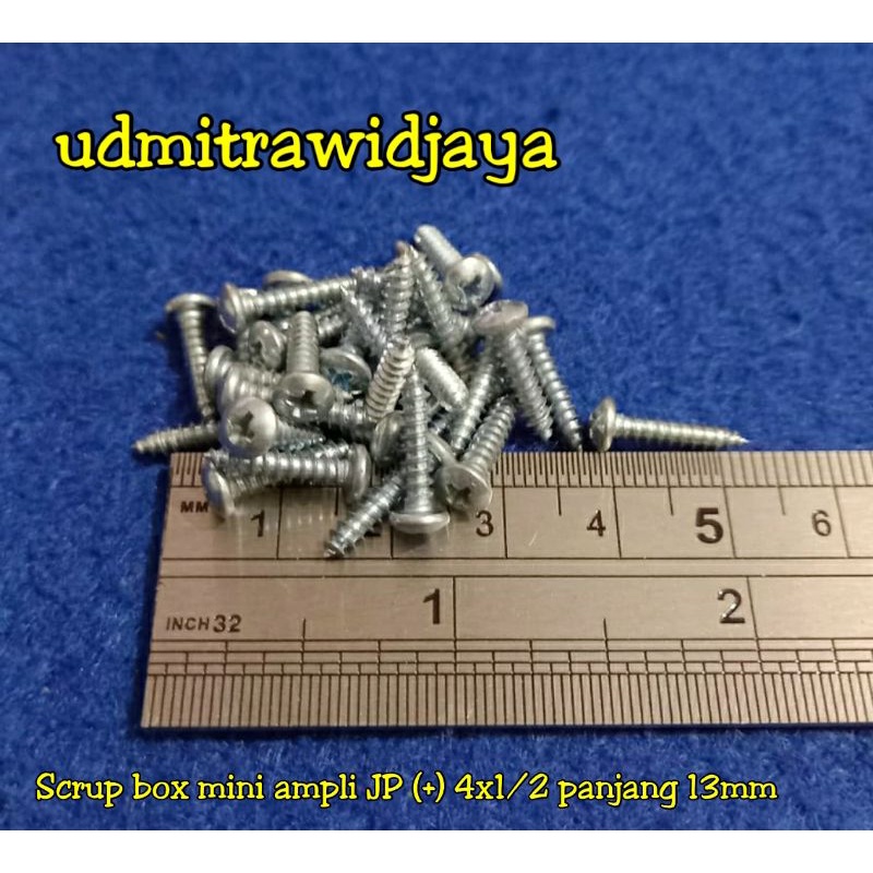 Tapping screw JP + 4x1/2 sekrup payung tapping FH scrup kepala bulat skrup 1pack 20pcs sekrup box ampli box ampli mini grosir