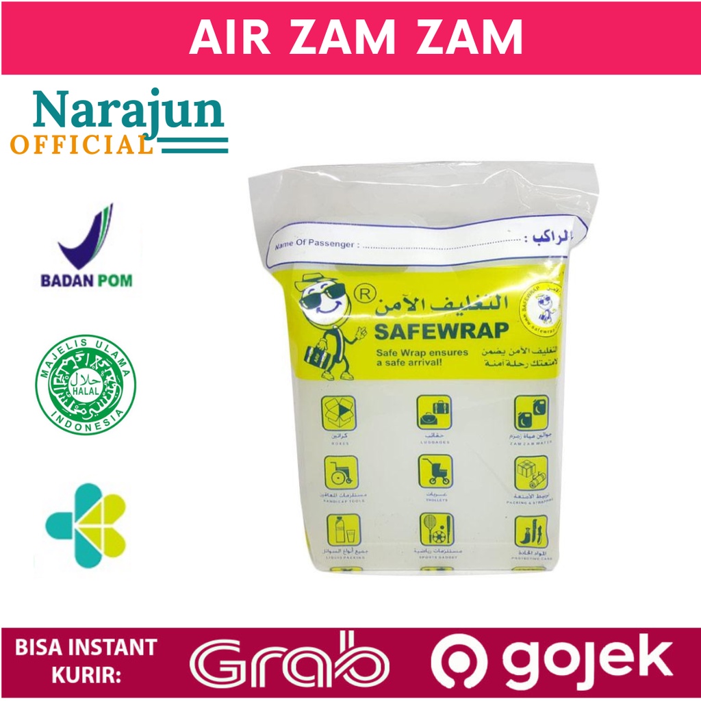 

Air Zamzam 1 Liter Safewrap Asli Original Air Zamzam Terbaik Didunia Air Alkali Air Mineral Berkhasiat Asli Alharamain Oleh - Oleh Haji Umroh