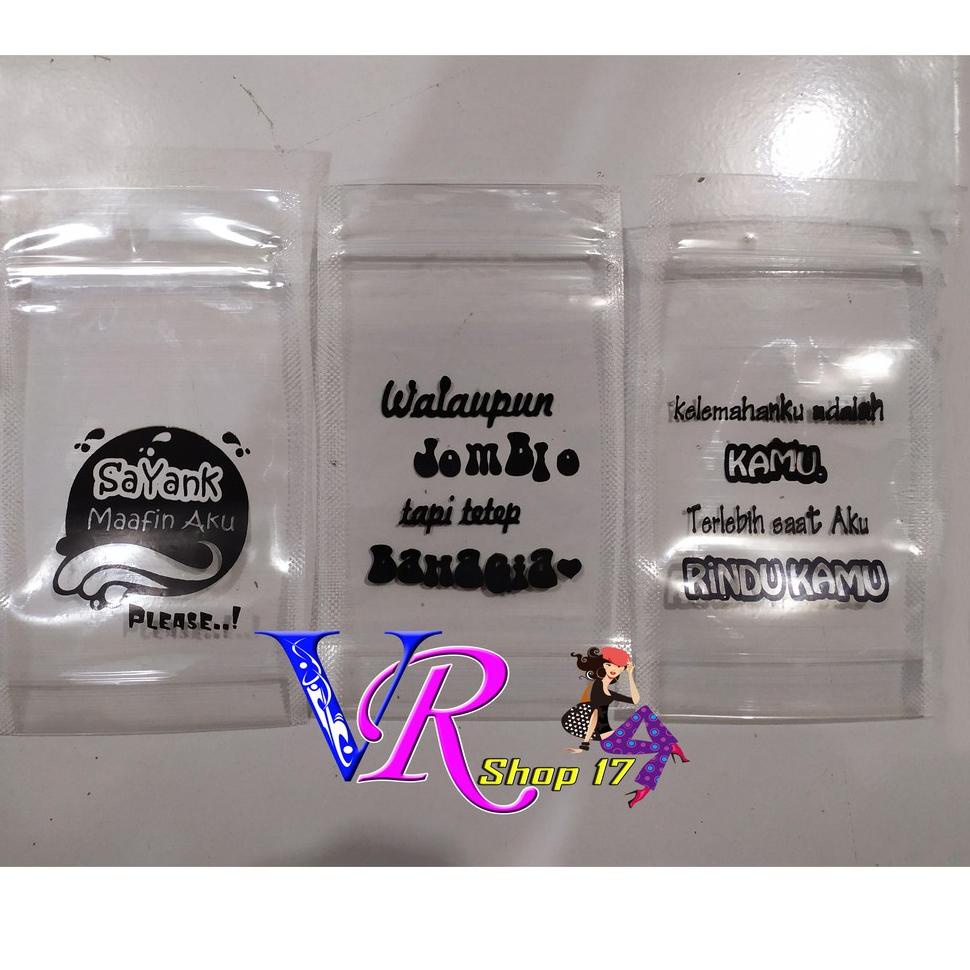 Standing Pouch Minuman Sablon 10x17 cm / Pouch Sablon Tulisan / Pouch Sablon Gambar / Kemasan Pudot 