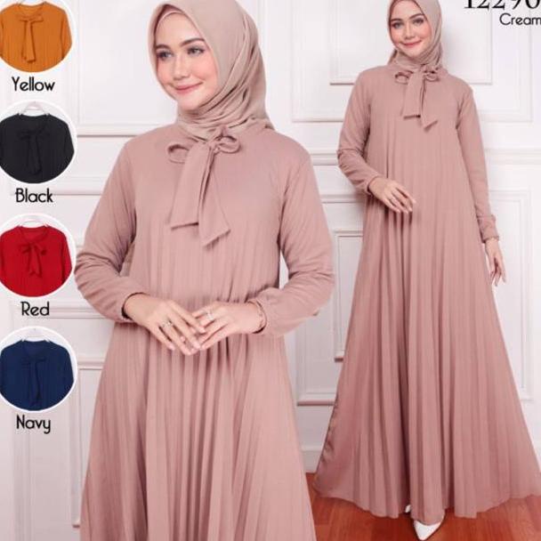 Paulina GAMIS PLISKET MAYUNG Jumbo MURAH// Maxy dress ▫ KNR.22Oc22м