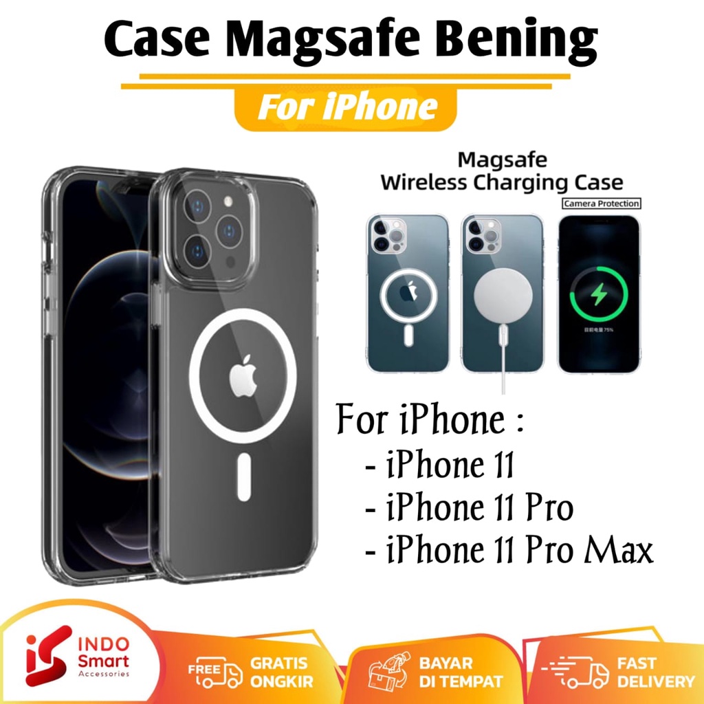iPhone 11 / iPhone 11 Pro Max / Case iPhone 11 Pro / Magsafe Clear Case Magnetic Wireless Charger