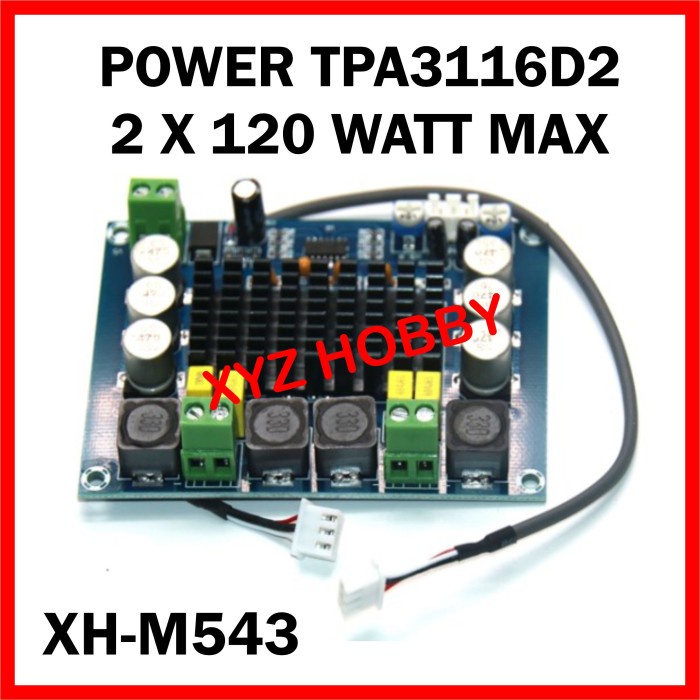 Wtb001 Xh-M543 Power Class D Tpa3116D2 Stereo Power Amplifier Tpa3116 543 Terlaris