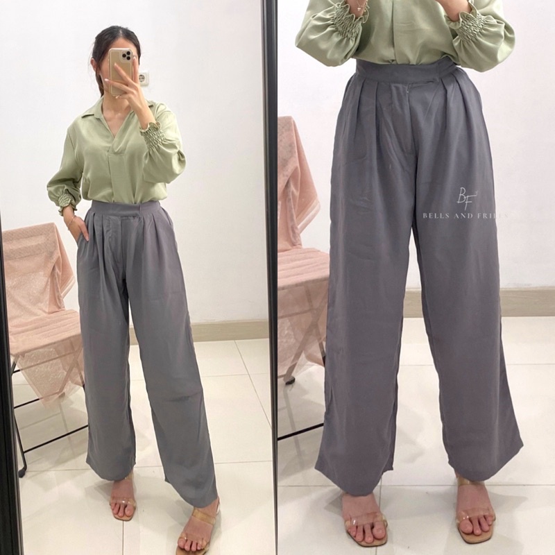 MASARI Pants / Celana Kait Formal / Celana Kerja Wanita / Office Pants / Kulot Kerja P14