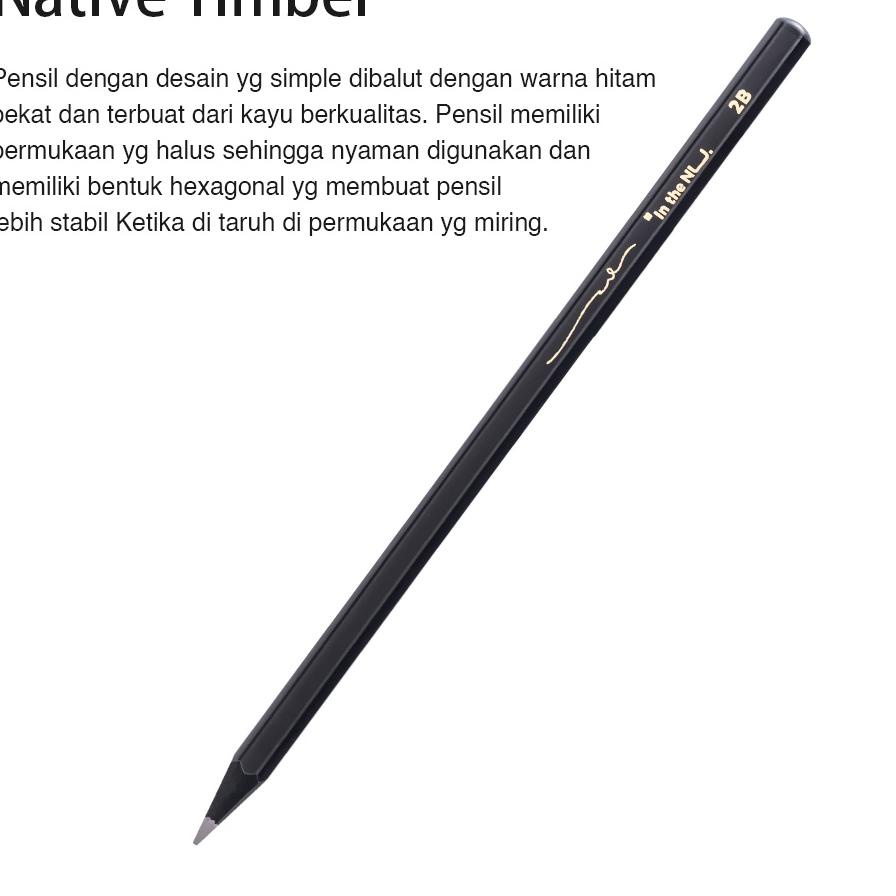 

Special - Nusign 2B Pencil / Pensil 2B Design Elegan Nyaman Di Genggam 10 Pcs NS722-2B ... ... ...