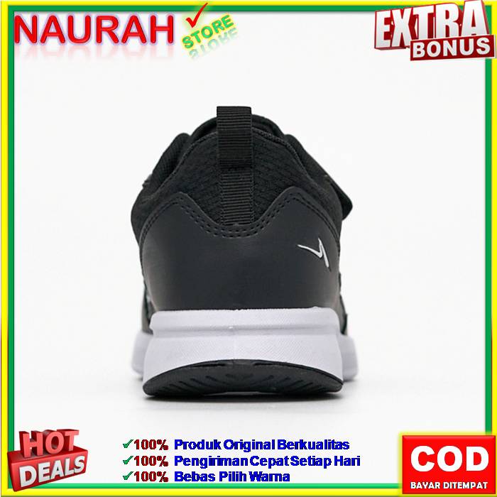 SEPATU HITAM ANDO ANGIE ORIGINAL SNEAKERS UNISEX PRIA WANITA REMAJA JUNIOR DEWASA SPORTY CASUAL TRENDY SEPATU SEKOLAH KULIAH KERJA JOGGING