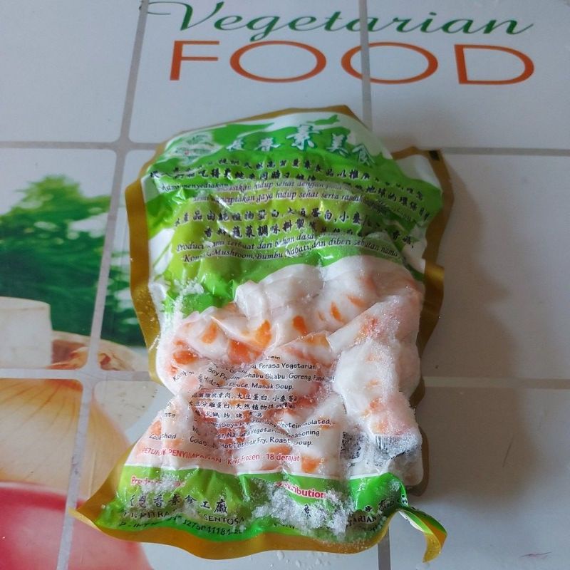 

VEGAN MEDIUM SHRIMP, UDANG SEDANG NABATI, 450g, (FROZEN FOOD), EVERGREEN/TIAN EN XIANG/MSS