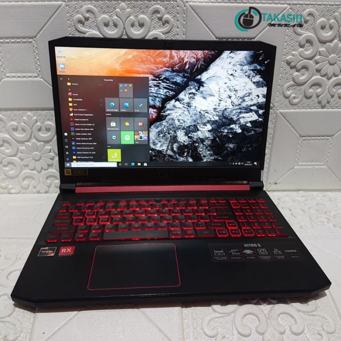 [Laptop / Notebook] Laptop Acer Nitro An515-43 Ryzen 5-3550H/8Gb/256Ssd/Rx 560X Second Laptop Bekas