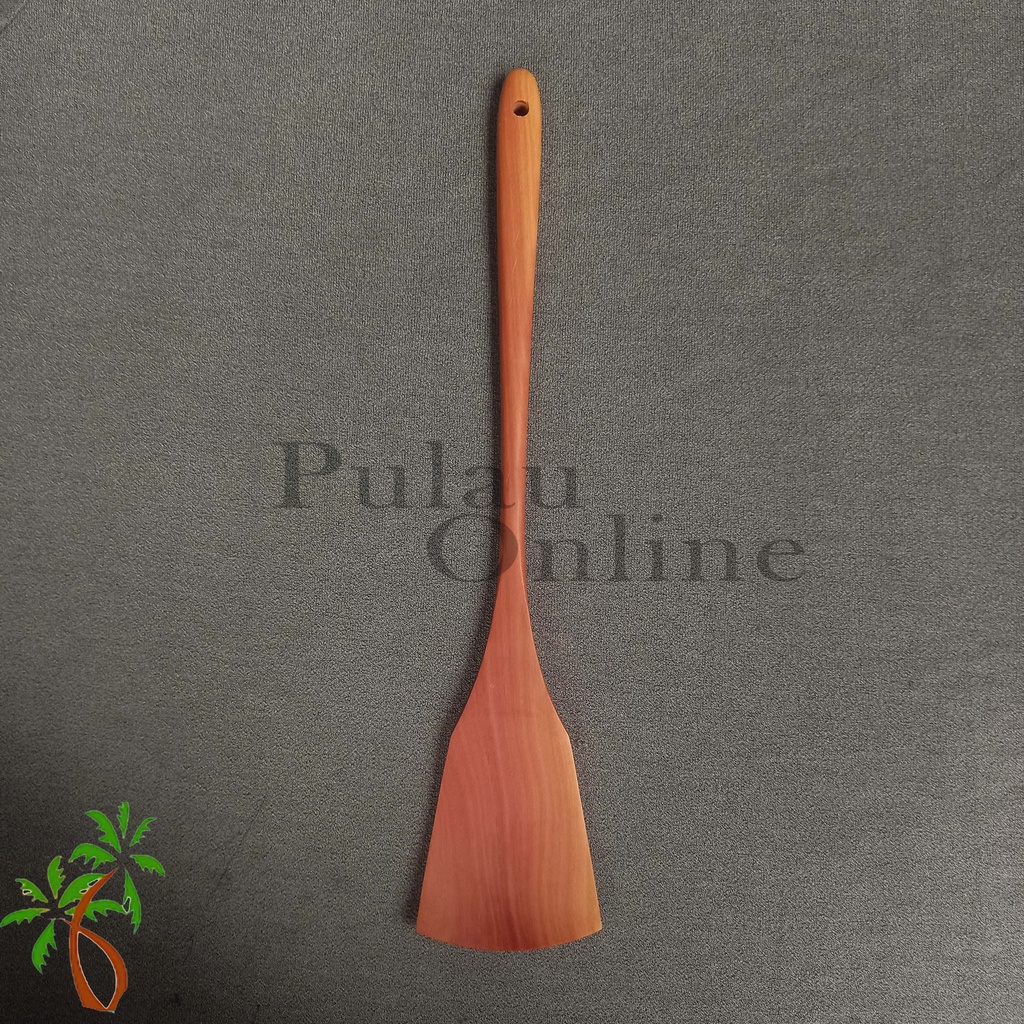 Spatula kayu Tumis Polos sawo 35 cm - Sutil kayu oseng