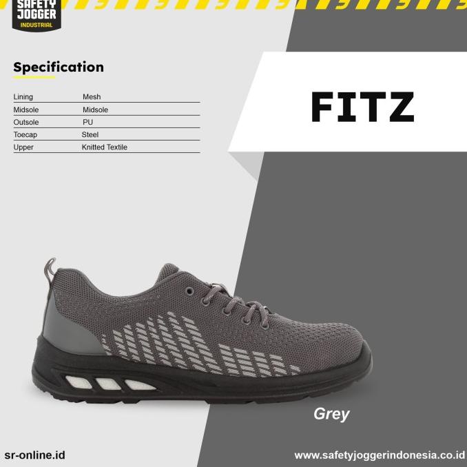 SEPATU SAFETY JOGGER FITZ S1P GREY