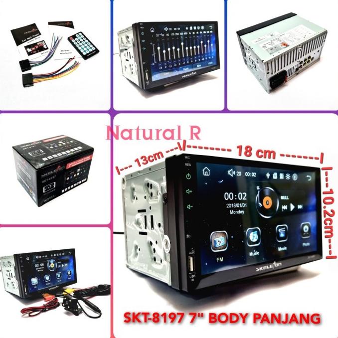 Tv Mobil Headunit Double Din Skeleton Skt8197 Skt 8197