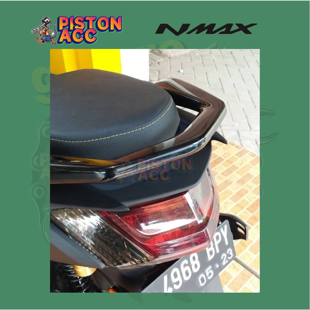 Ducktail / Sirip Belakang Nmax Hitam Glossy