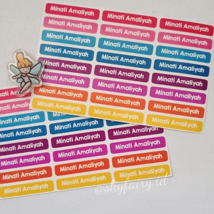 

Hot Sale Stiker Nama/Stiker Pensil Waterproof
