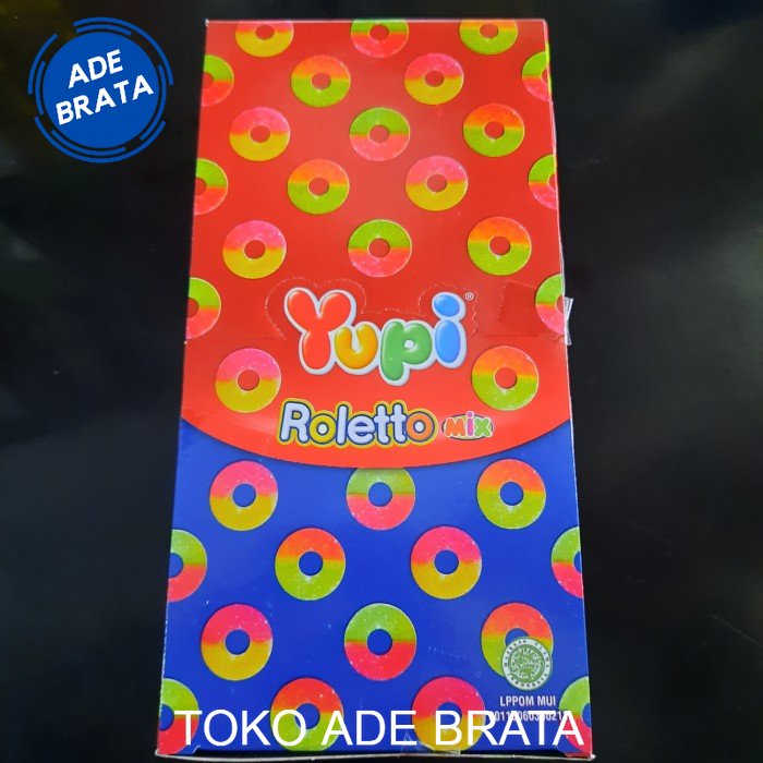 

yupi roletto mix 1 box isi 12 pcs