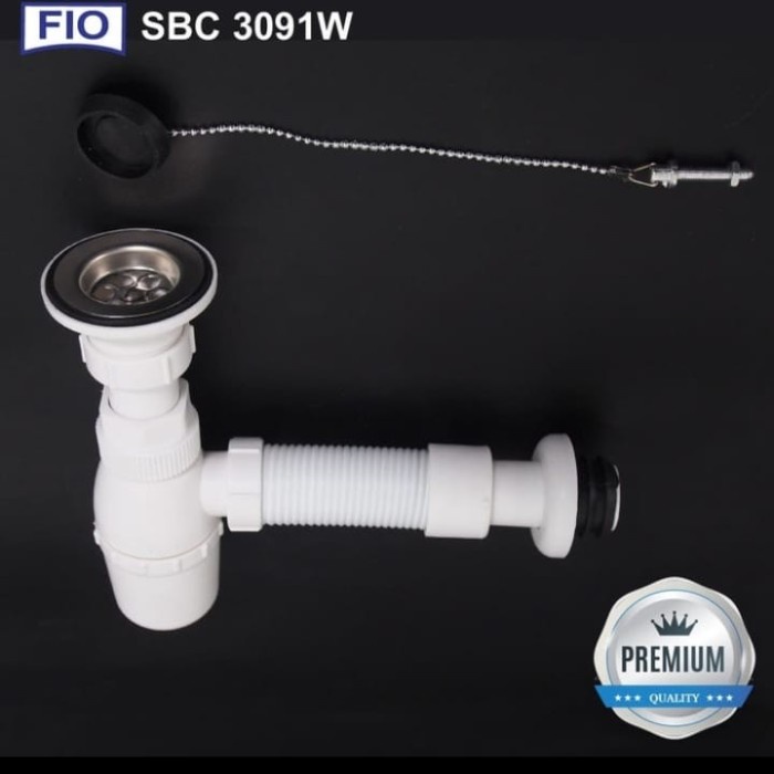 sifon botol pembuangan wastafel fleksibel