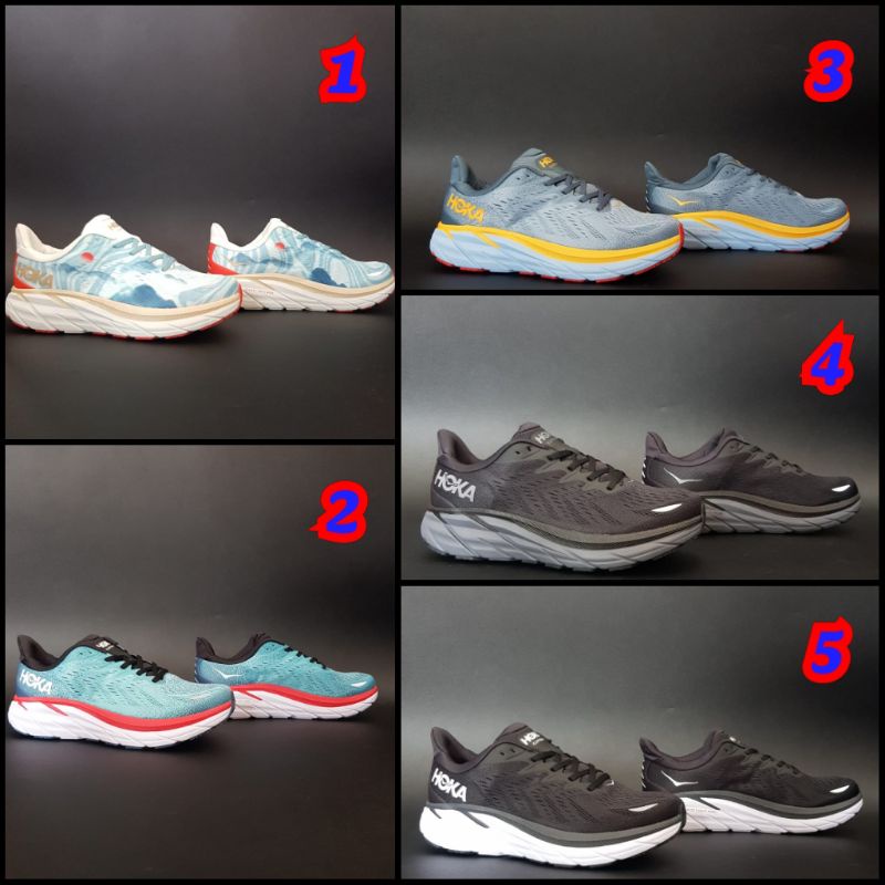 sepatu running hoka clifton 8 ORIGINAL sepatu olahraga hoka pria MURAH sepatu hoka cowok