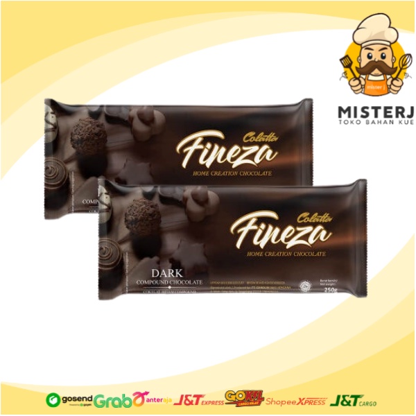 

Colatta Fineza Dark Compound Chocolate 250gr | Fineza Dark Compound | Coklat Batang FIneza