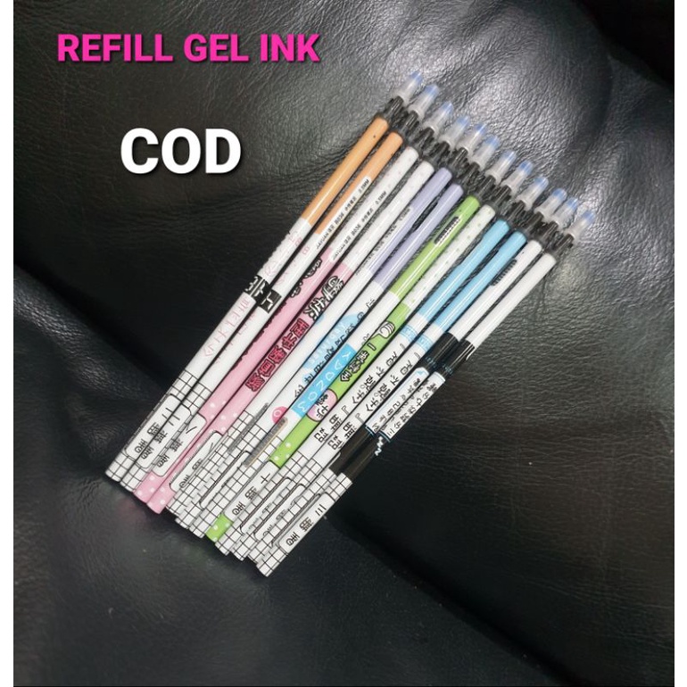 SPINNING PEN REFILL GEL INK WARNA HITAM