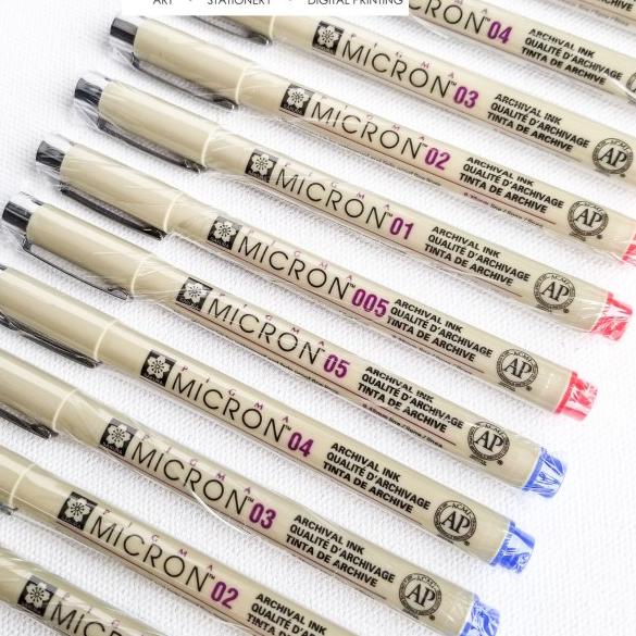 

Sakura Pigma Micro Pen Blue & Red 005-05 - Merah, 005