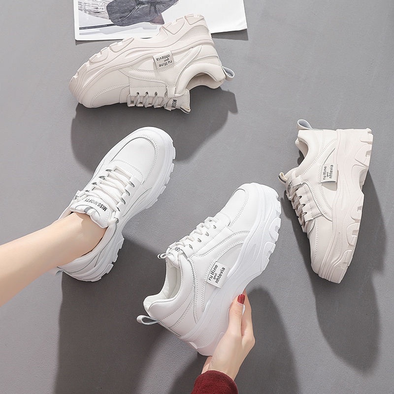 (FREE KAOS KAKI &amp; BOX) SN023 SEPATU SNEAKERS WANITA IMPORT KOREA FASHION