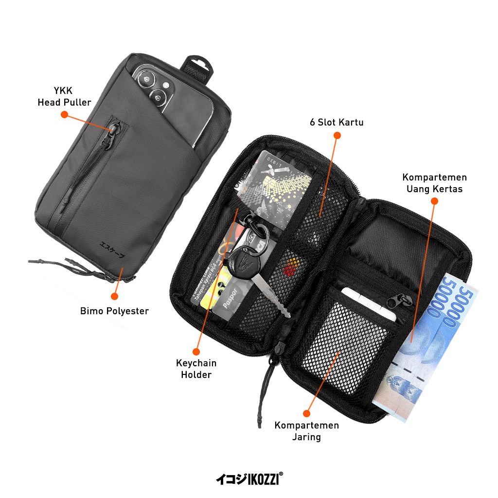 Ikozzi Escape Hangging Wallet - Hand Bag